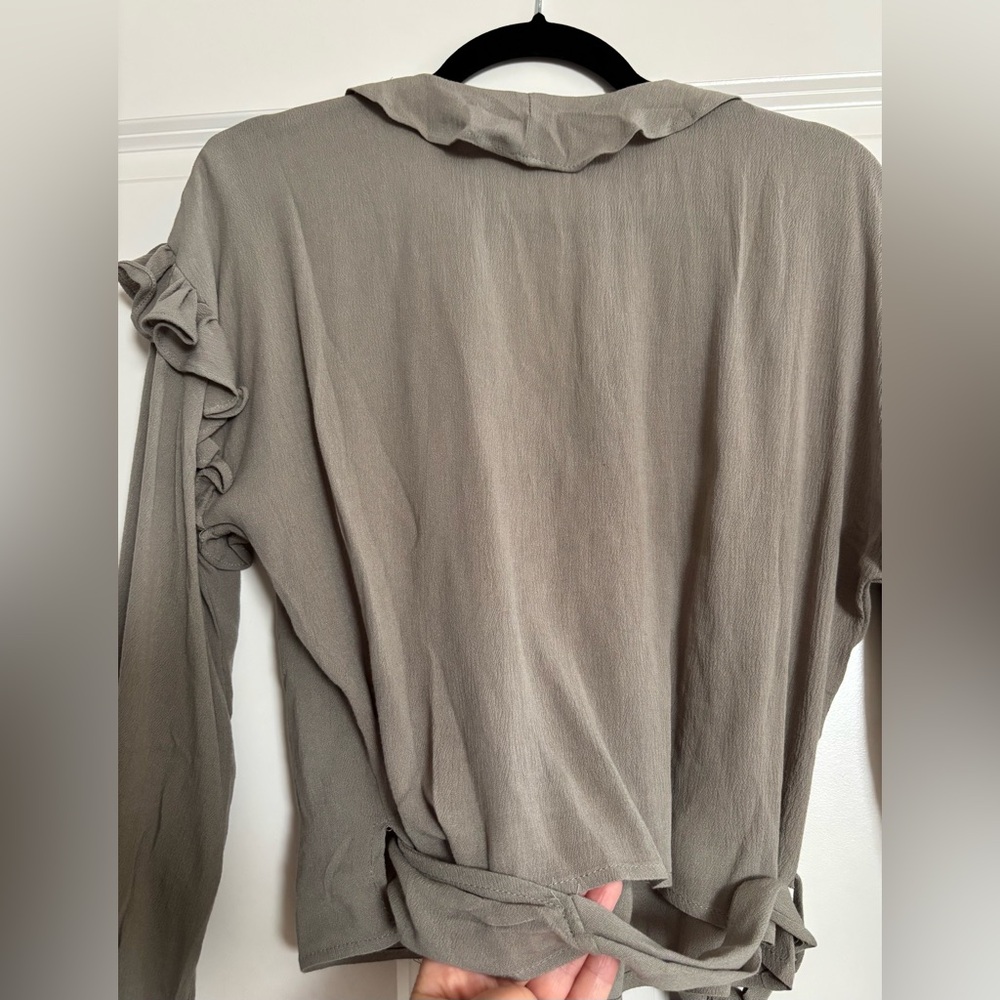 Hayden Ruffled Wrap Blouse - Picture 6 of 10